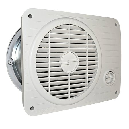 Suncourt Variable Speed Hardwired Room to Room Transfer Fan w/Rotatable Grille TW208P